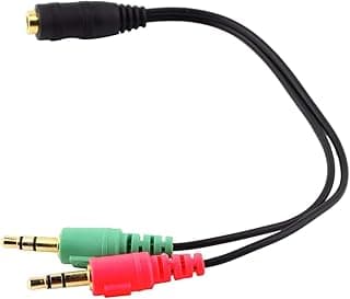 G-Power AUX Y Audio Splitter 3.5mm 1 female to 2 male headphone and microphone - Multi Color