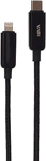 كابل CA63 عالي الجودة من USB-C إلى Lightning يدعم الشحن السريع PD بقوة 27 وات - أسود
