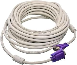 كابل VGA 10 متر أبيض