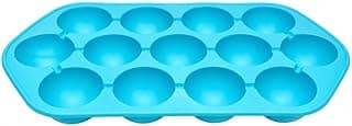 Silicone Round Ice Ball Mold Tray 12 Cavities - Light Blue - TF-332
