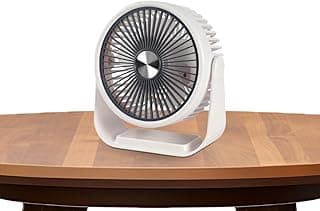 Mini Portable USB Hand Fan, Mini USB Desktop & Handheld Fan, 3 Speed, 5W Power, Portable Hand Fan with Stand, ZB124 (White)