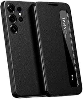 New Ultra Hybrid Smart View Wallet Case For Samsung Galaxy Z Fold 7 5G (2026) | Flip Leather Cover with NFC Display Activation via App | Magnetic | Card Holder | Stand Feature (Black)