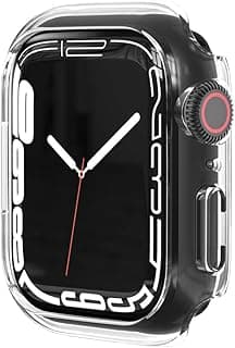 SOLOLUP Compatible Apple Watch Case 45mm, Hard PC Case Frame Anti-scratch Bumper Protective Cover for Apple Watch Series 8/7, Clear