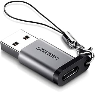 محول USB 3.0-A الى USB-C M/F من يوجرين، لون رمادي