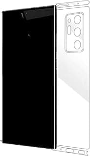 سكرين بروتكتور جيلاتين مطفي خلفي لهاتف سامسونج Galaxy Note 20 Ultra مع حماية لعدسة الكاميرا شفاف