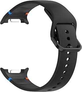 Straps Compatible With Samsung Galaxy Watch 8 40mm 44mm/Watch 8 Classic 46mm, Silicone Strap Bands with Stitching Design Wristband for Galaxy Watch 8/8 Classic