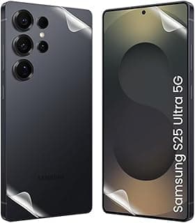 Front and Back Hydrogel Screen Protector Compatible With Samsung Galaxy s25 Ultra – HD Clear, Dust Resistant, Bubble-Free, Easy Install, Full Coverage – Not A Glass