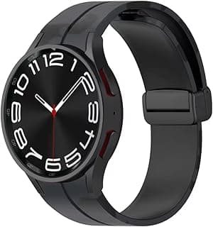 Fekra Official Silicone band for Samsung Galaxy Watch 7 FE 6 5 4 40mm 44mm/Watch 6 Classic 43mm 47mm/ Watch 5 Pro 45mm/ Watch 4 Classic 42mm 46mm, Silicone Replacement Wristband
