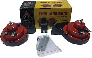 Claxterky Horn Set 2 Piece Black Strong Sound 12V