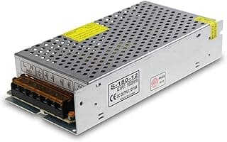 محول طاقة DC 12V 15A 180W، محول تيار متردد 110V / 220V إلى تيار مستمر 12V 20Amp لمصابيح LED (15A)
