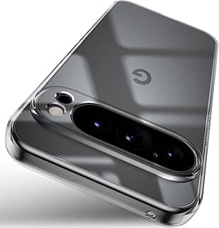 Clear Case for Google Pixel 9 Pro XL, Non-Yellow Soft TPU Ultra Thin Phone Cover Anti-Slip Scratch Resistant Silky Touch Shockproof Phone Cases for Pixel 9 XL, Clear
