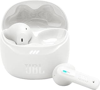 سماعة اذن لاسلكية Tune Flex 2 بلوتوث مع خاصية إلغاء الضوضاء وبطارية 48 ساعة، مقاومة للماء والغبار IP54، مع توصيل متعدد النقاط وتصميم مفتوح، أبيض