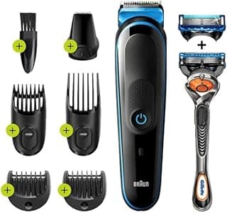 ماكينة حلاقة شاملة MGK5245، 7 في 1، 5 ملحقات مع ماكينة حلاقة جيليت Fusion5 Proglide – MGK5245