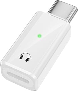 محول صوت USB نوع C إلى لايتنينج من ذكر إلى أنثى لتوصيل سماعات الرأس بالموبايل متوافق مع اي باد برو 16/15 اير وماك بوك وجالاكسي S24 و S23 والعديد من أجهزة النوع C الأخرى