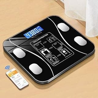 Black Professional Bluetooth Personal Scale, Digital Personal Weight Scale with App, Body Weight and BMI.