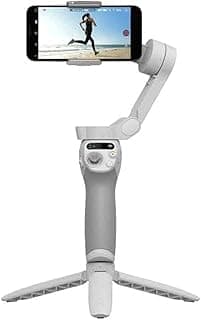 مثبت هاتف ذكي DJI OSMO Mobile 6 SE 2022، محمول وقابل للطي، 3 محاور، USB-C، موصل Lightning، أسود