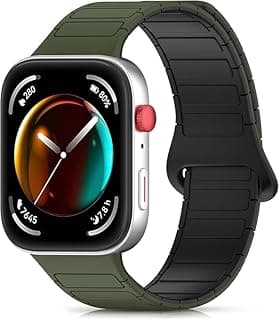 سوار مغناطيسي بديل لساعة Huawei Watch Fit 4 Pro/Fit4/Fit 3 من السيليكون القوي، سهل الارتداء، مقاوم للماء، رياضي، للاستخدام اليومي للرجال والنساء