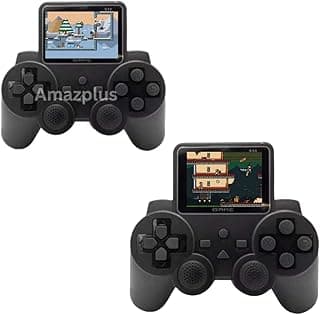 جهاز العاب Amazplus 8 Bit، عدد 2 يد تحكم، 500 لعبة كلاسيكية، محمول ويدعم التلفزيون