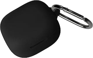 جراب سيليكون لسماعات Anker Soundcore P31i و Anker Soundcore R60i NC، غطاء حماية ناعم ومرن مقاوم للخدش مع ميدالية (أسود)