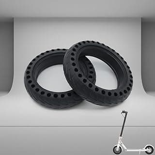 اطارات صلبة GHAZAL Z-FIRST مقاس 8.5 بوصة - اطارات بديلة للسكوتر الكهربائي، تصميم خلية النحل متوافق مع شاومي Mijia M365 Gotrax GXL V2، أمامي أو خلفي - أسود