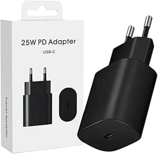 Dual charger head (25W) Certified EH56GF Type C Without Cable - Black