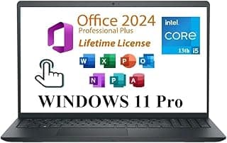 لاب توب انسبيرون 15 3530 من ديل، معالج انتل كور i5-1334U، ذاكرة رام 8GB، ذاكرة 512GB SSD، شاشة FHD كاميرا ويب، HDMI، أسود
