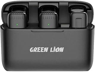 ميكروفون لافالير لاسلكي صغير Green Lion، منفذ Type-C، محمول