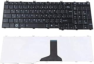 لوحة مفاتيح توشيبا عربي- انجليزي C660 C655 C650 L650 لون أسود