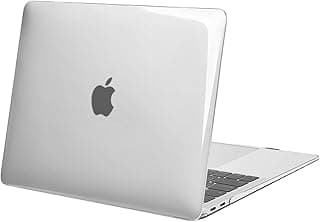 جراب MOSISO متوافق مع ابل MacBook Air 13 بوصة إصدار 2022 2021 2020 2019 2018 A2337 M1 A2179 A1932 Touch ID، غطاء صلب بلاستيك متوافق مع MacBook Air 13.3 بوصة، شفاف