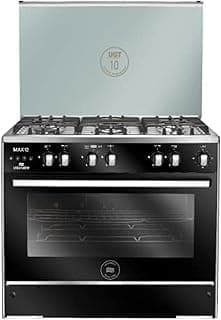Unionaire MAX 12 80 Gas 5 Burners Cooker, 60 x 80 Stainless Steel, Fan, Half Safety
