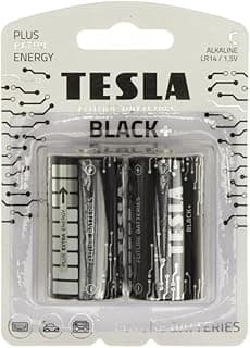 TESLA BATTERIES Tesla AA Battery Black+ Alkaline - Plus Extra Energy Batteries Shrink Foil LR6/1.5V Pack of 24