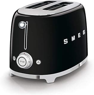 2 Slice Toaster with 6 Presets and Defrost Function and Removable Crumb Tray (Black)
