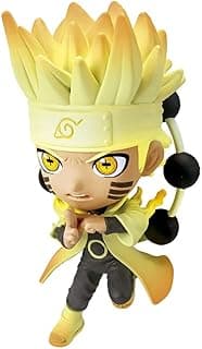 Chibi Masters Bandai Naruto Uzumaki Anime Figure | 8cm Anime Merch Naruto Toy In Action Pose | Mini Figurine In Window Box | Bandai Collectable Naruto Figures Make Great Anime Gifts