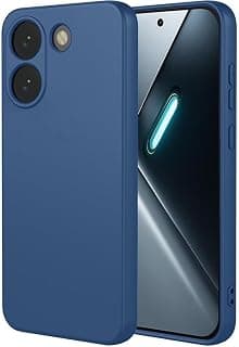 Lion Store Case for Xiaomi Poco X8 Pro 5G Case Cover Soft TPU Silicone Matte Shockproof Anti-Skid Anti-Fingerprint Protective Cover (Blue)