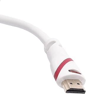 كابل HDMI من كينديكس 1887، 50 سم - ابيض/احمر، لاجهزة التلفاز