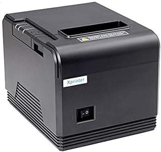 طابعة فواتير حرارية Q200 - 80 ملم من ماكينات نقاط البيع اكس برينتر بشبكة محلية سلكية LAN - USB مع قطاعة تلقائية - اللون اسود كيو 200