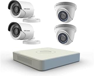 1 MP Security Cameras with 4 Channel Recorder - Set of 4