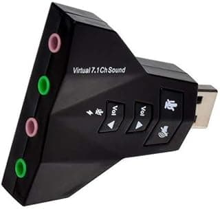 جهاز USB: كارت صوت USB بصوت ثلاثي الأبعاد 7.1