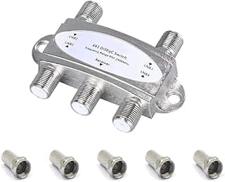 4X1 Weatherproof Metal Socket for Connecting 4 Pcs LNB to Receiver