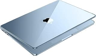 جراب حماية صلب فائق الشفافية لجهاز ابل MacBook Air 13.6 بوصة (موديلات M3 M2 2024-2022) - شفاف