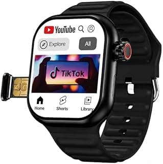 Modio ST12 Smart Watch 4G بشاشة 2.2 بوصة، تدعم شريحة SIM وYouTube وTikTok وWhatsApp، مع 3 أساور، ساعة ذكية للمكالمات وتتبع النشاط.