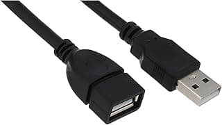 KX 3022 USB 2.0 Male to Female Extension Cable, 1.4 Meters - Black