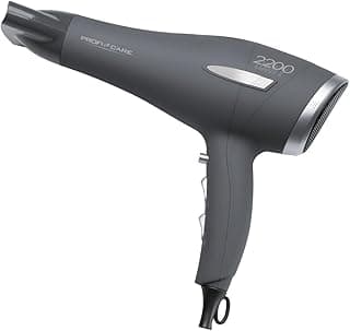 فرشاة شعر احترافية PC-HT 3045 من بروفيكير، بقوة 2200 واط كحد اقصى، 3 درجات حرارة/طاقة، رصاصي / فضي، 185 × 250 × 90 ملم