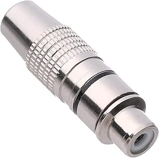 Keendex 1999 rca female to female adapter - silver