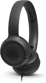سماعة رأس TUNE 500 سلكية فوق الأذن لون أسود، JBLT500BLK، مقاس متوسط