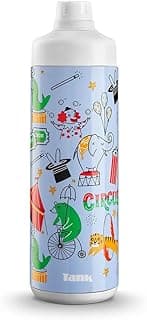Tank SuperCool Mini, 650ml, Printed Insulated Plastic Bottle, BPA Free, Leakproof - Circus Design