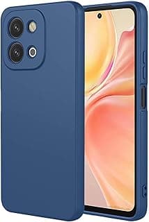 جراب متوافق مع هاتف Vivo Y31D 4G، جراب واقٍ للهاتف مصنوع من مادة TPU الناعمة والمرنة، مقاوم للصدمات والخدوش، ومقاوم للسقوط بمعايير عسكرية (أزرق)
