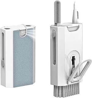 طقم تنظيف إلكترونيات 8 في 1 من Maansha، قلم تنظيف 3 في 1 لسماعات Airpods Pro، طقم تنظيف كيبورد بفرشاة ناعمة، أدوات تنظيف متعددة الوظائف لمنفذ شحن آيفون، الهاتف، السماعات، وشاشة اللابتوب