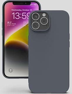 جراب سيليكون ناعم مزدوج الطبقة مع بطانة مايكروفايبر لهاتف ابل iPhone 11 Pro (رمادي فاتح)