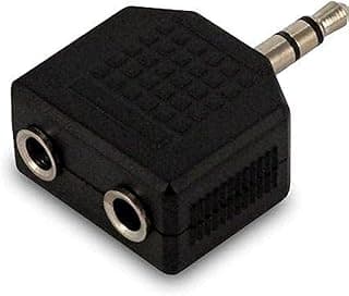 محول مقسم صوت 3.5mm ذكر إلى 2 أنثى لسماعات الرأس